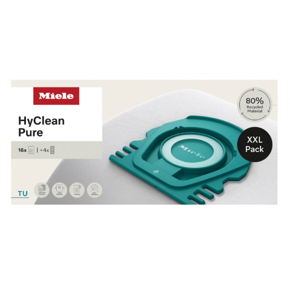 12695210 Miele TU XXL HyClean Pure 16 Pack Vacuum Cleaner Bags