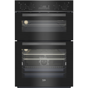 BBO6811DDX Beko Multifunction Built-in Double Oven - Black Glass Stainless Steel BBO6811DDX Beko Multifunction Built-in Double Oven - Black Glass Stainless Steel