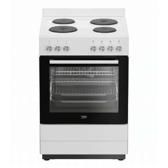 BFCB60EMW Beko  60cm Aeroperfect Freestanding Cooker and Electric Hotplate Cooktop