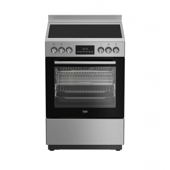BFCB60VMX Beko 60cm Aeroperfect Freestanding Cooker with SteamAdd & Airfry and Ceramic Cooktop 