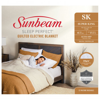 BLQ5481 Sunbeam Sleep Perfect Super King Quilted Blanket 