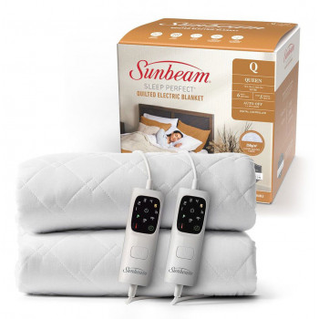 BLQ6451 Sunbeam Sleep Perfect Quilted Electric Blanket - Queen