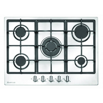 CAGH75X Artusi 70cm 5 Burner Gas Cooktop