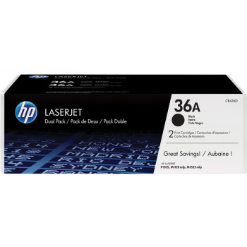 CB436AD HP 36A Black Original LaserJet Toner Cartridges 
