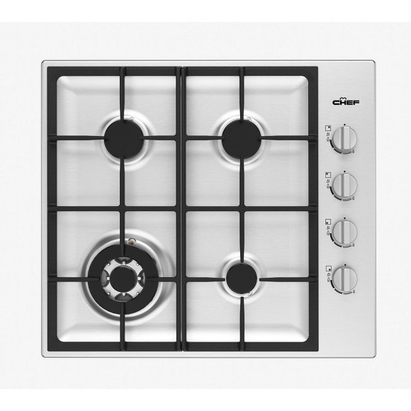 CHG644SC Chef  60cm 4 Burner Gas Cooktop