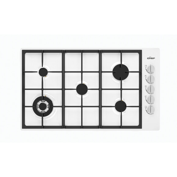 CHG954WC Chef 90cm 5 Burner Gas Cooktop