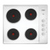 CHS642SB Chef   60cm 4 Zone Electric Solid Cooktop Stainless 