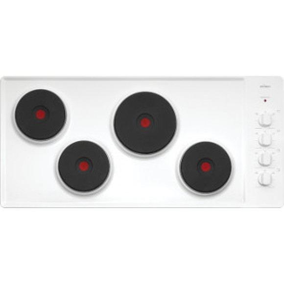 CHS942WB Chef 90cm  Solid Element 4 Burner Electric Cooktop
