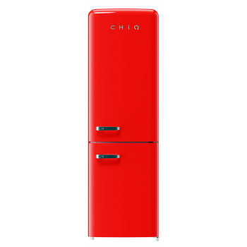 CRBM228NR3 CHIQ 231 L Retro Bottom Mount Fridge - Retro Red 