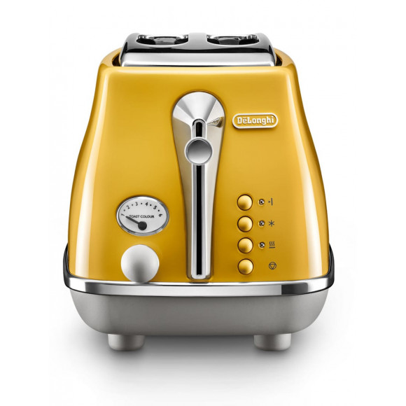 CTOC2003Y Delonghi Icona Capitals 2 Slice Toaster - New York Yellow