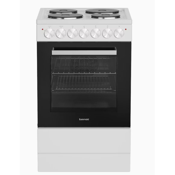 EFS50EW Euromaid 50cm 5 Function Electric Freestanding Cooker - White