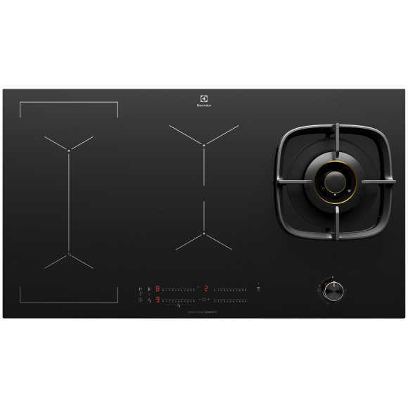 EHH957BE Electrolux 90cm Hybrid Cooktop