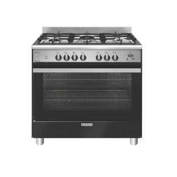 EM965GEMB Emilia  90cm Dual Fuel Cooker - Matt Black 