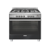 EM965GEMB Emilia  90cm Dual Fuel Cooker - Matt Black 