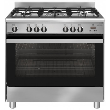 EM865GE Emilia 80 cm Stainless Steel Dual Fuel Cooker 