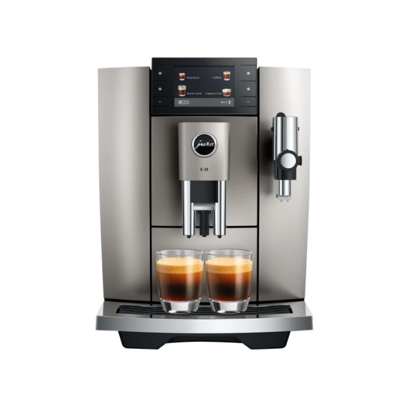 15721 Jura E8 Midnight Silver Automatic Coffee Machine