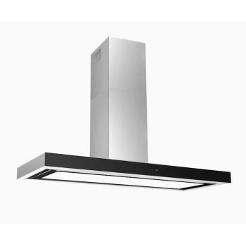 GQA120TBLED Glem Square Profile Off Board Canopy Rangehood with Shadow Proof Lightning