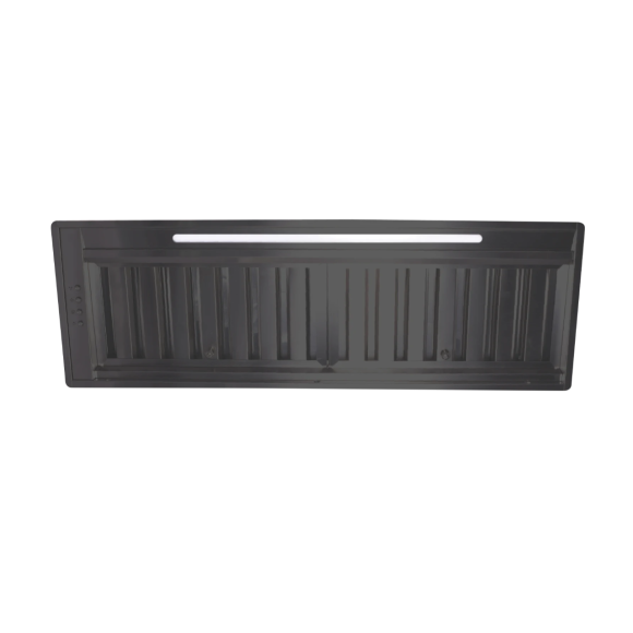 GQA85UCN Glem  85cm Off Board Undermount Rangehood - Black Stainless Steel