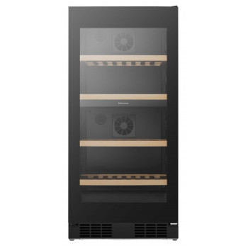 HRWC108B Hisense 108 Bottle Dual Zone Wine Cabinet 