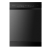 HSAP16FB Hisense 16-Place Setting Freestanding Dishwasher - Black Steel