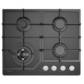 ICGG604W InAlto 60 cm Gas on Glass Cooktop with Wok Burner 