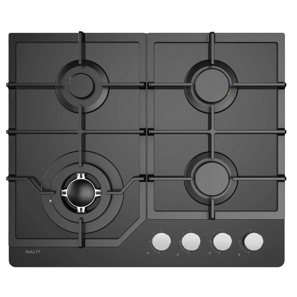ICGG604W InAlto 60 cm Gas on Glass Cooktop with Wok Burner 