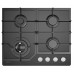 ICGG604W InAlto 60 cm Gas on Glass Cooktop with Wok Burner 