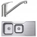 NTS175XPKT1 Norj 1 & 3/4 Bowl Sink with Drainer & Tap Pack