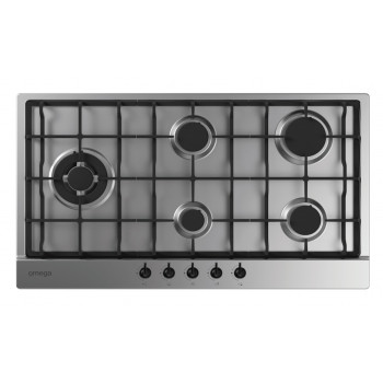 OCG905X Omega 90 cm 5 Burner Gas Cooktop