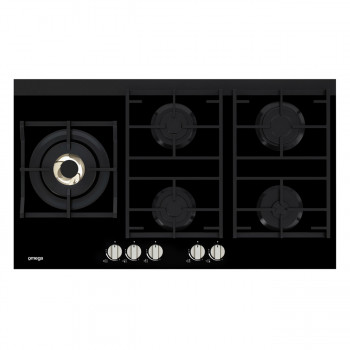 OCG95FFX Omega 90 cm 5 Burner Gas Cooktop