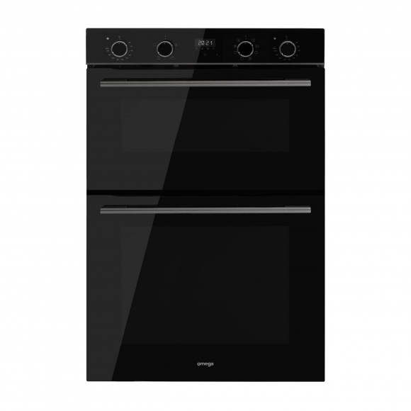 ODO6012M Omega 60 cm 12 Function Double Oven - Midnight