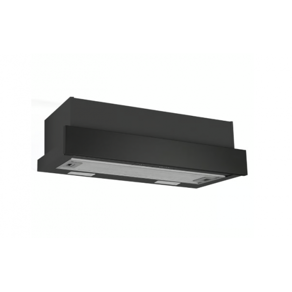 ORT6WBA Omega 60cm Slide-Out Rangehood - Matte Black 