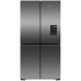 RF605QNUVB1 Fisher and Paykel 538 L Freestanding Activesmart Quad Door Fridge in Black Stainless Steel