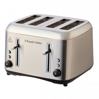 RHT514BRU Russell Hobbs 4 Slice Toaster - Brushed Stainless Steel