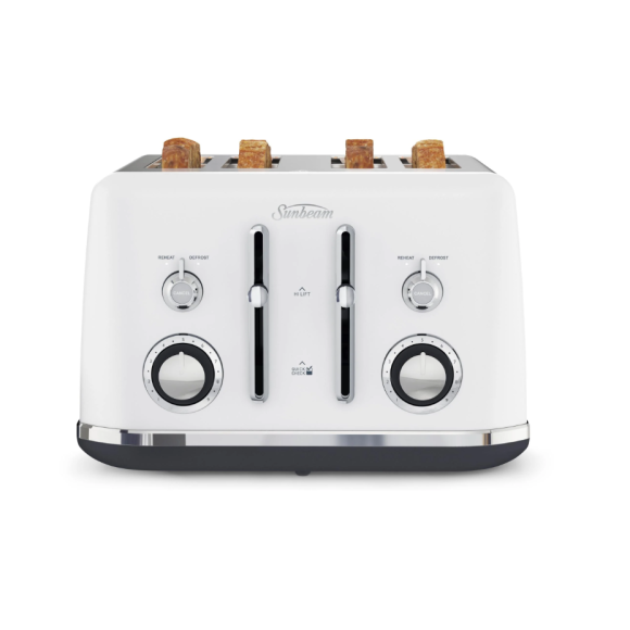 TA2740W Sunbeam  Alinea Collection 4 Slice Toaster - White 