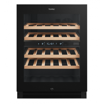 VWD820SCB-X Vintec 40 Bottle Dual Zone Wine Cabinet - Black 