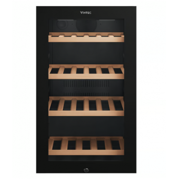 VWS830FCB-X Vintec 35 Bottle Single Zone Wine Cabinet - Black