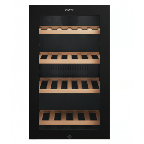 VWS830FCB-X Vintec 35 Bottle Single Zone Wine Cabinet - Black