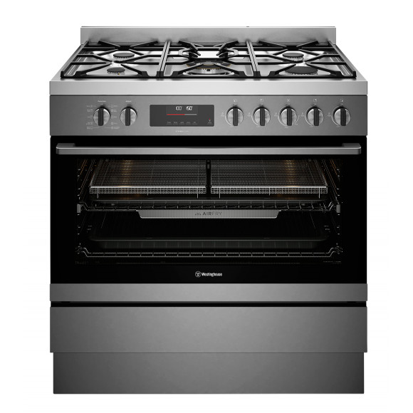 WFEP9717DD Westinghouse 90cm Dual Fuel Pyrolytic Freestanding Oven
