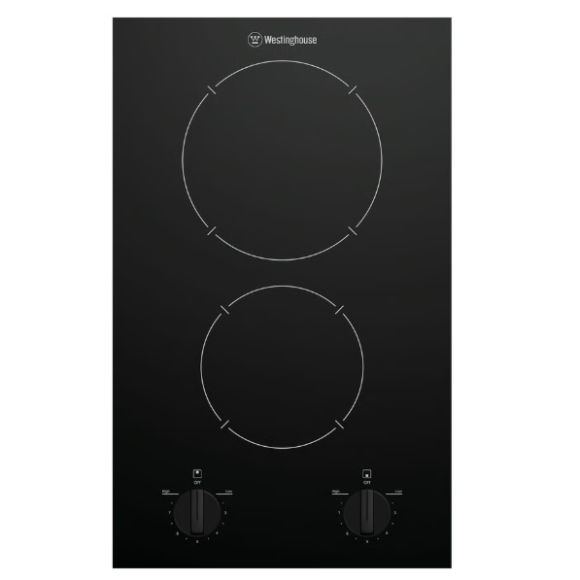 WHC322BE Westinghouse 30cm 2 Zone Ceramic Cooktop