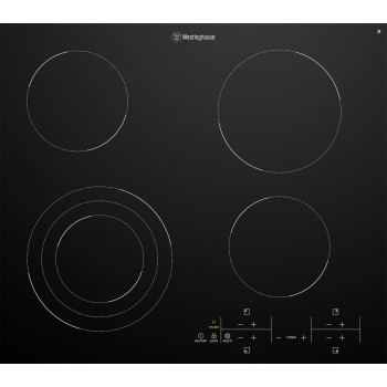 WHC643BC (DISPLAY MODEL) Westinghouse 60 cm 4 Zone Ceramic Cooktop