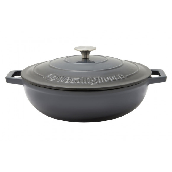 WHCIPRS3002G Westinghouse 30cm Round Shallow Cast Iron Pot