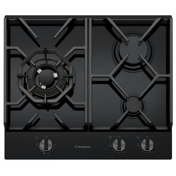 WHG639BD Westinghouse 60cm 3 Burner Gas Cooktop 
