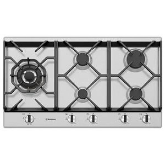 WHG958SC Westinghouse 90cm 5 Burner Gas Cooktop