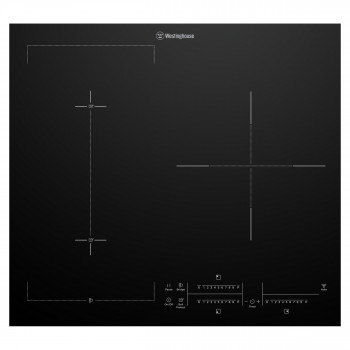 WHI635BE Westinghouse 60 cm 3 Zone Induction Cooktop 