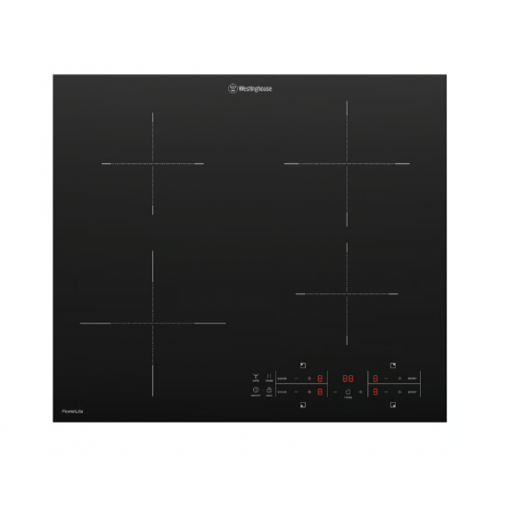 WHI642BE Westinghouse 60 cm 4 Zone PowerLite Induction Cooktop 