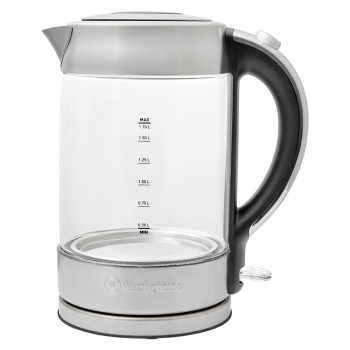 1.8L Titanium Electric Kettle Coffee Tea Maker Black Pu 'er Glass