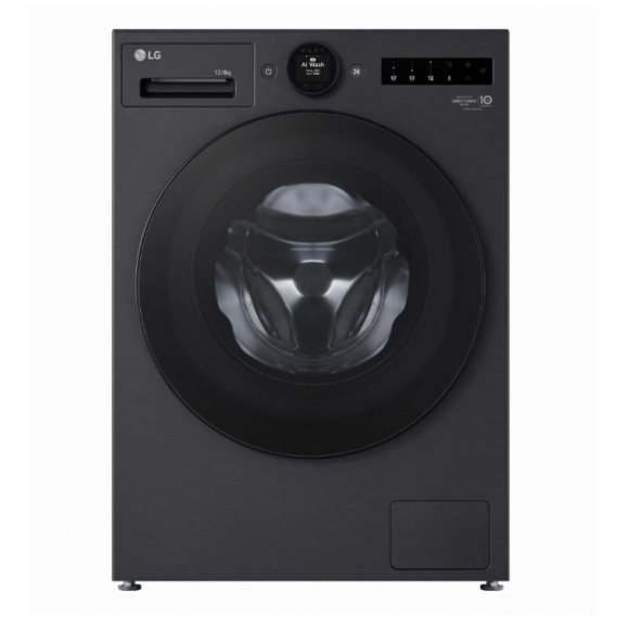 WXC10-1412MB LG 12/8 KG 10 Series AI Front Load Washer Dryer Combo - Matte Black