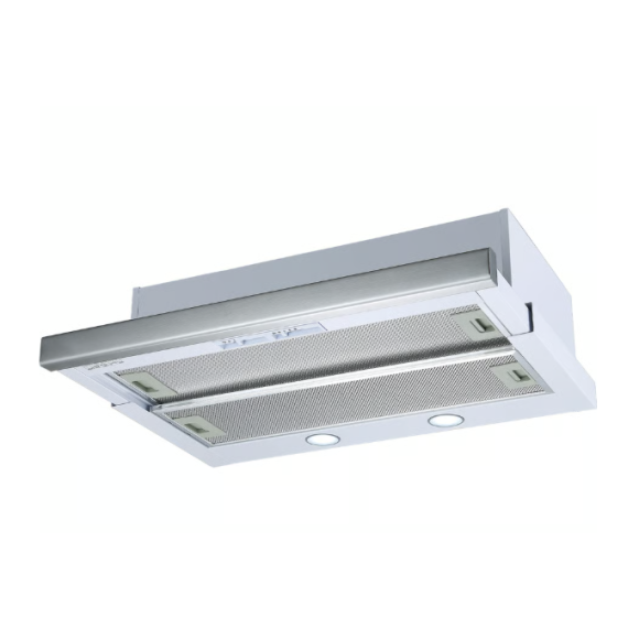 BRH60TW Beko 60cm Stainless Steel Telescopic Rangehood