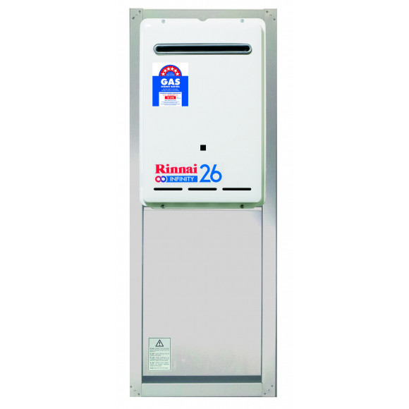 RBOX04L Rinnai 16-26l 424mm Galvanised Recess Box (Hot water system not included)